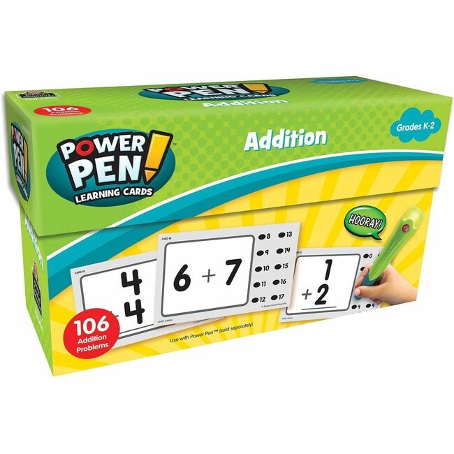 Teacher Created Resources Cards Lrning Addition Pwr Pen TCR6456