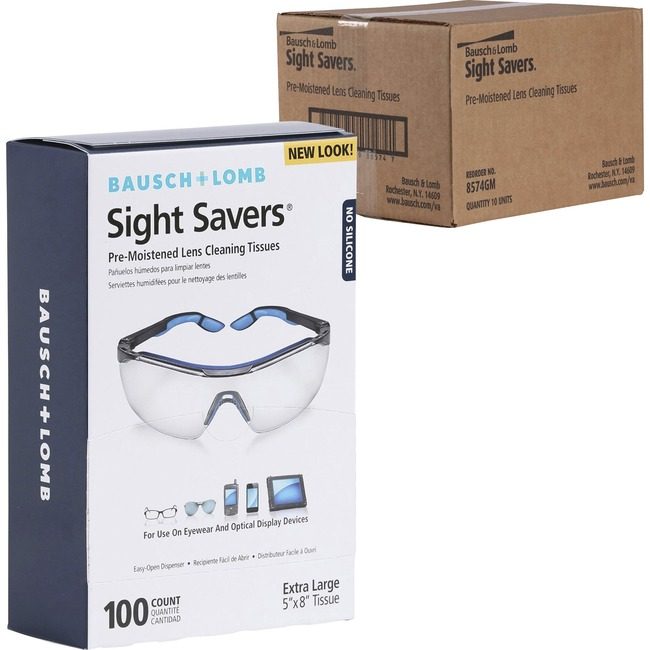 Bausch + Lomb Bausch & Lomb, Inc. + Tissues Eyeglass Pre-Moist BAL8574GMCT