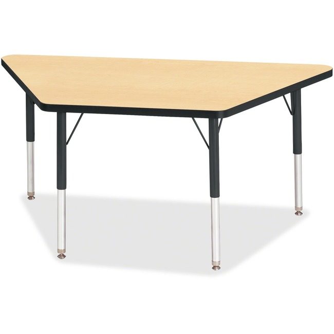 Jonti-Craft, Inc. Table Trapezoid 24X48 Mp/Bk JNT6438JCE011