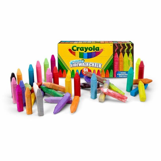 Crayola LLC Chalk Sidewalk 64 Count Assorted CYO512064