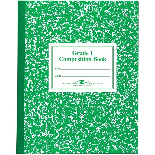Roaring Spring Paper Products Book Composition GRADE 1 Green ROA77920
