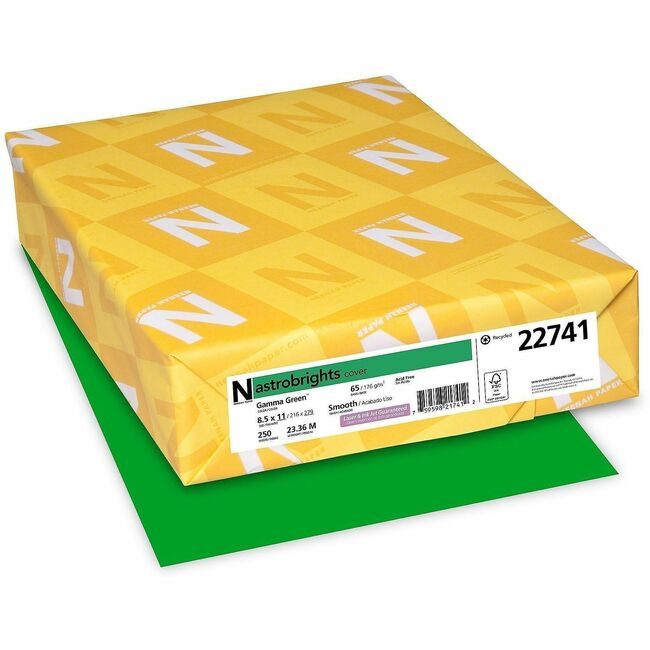 Neenah Paper, Inc. Astrobrights Astrobrt 65# Gamma Gn WAU22741