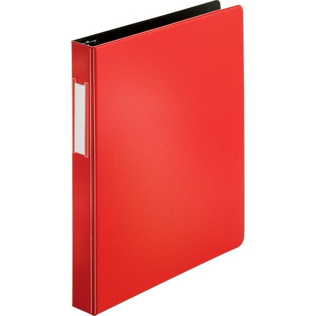 Business Source Binder Lblhldr Slant 1" Red BSN33108