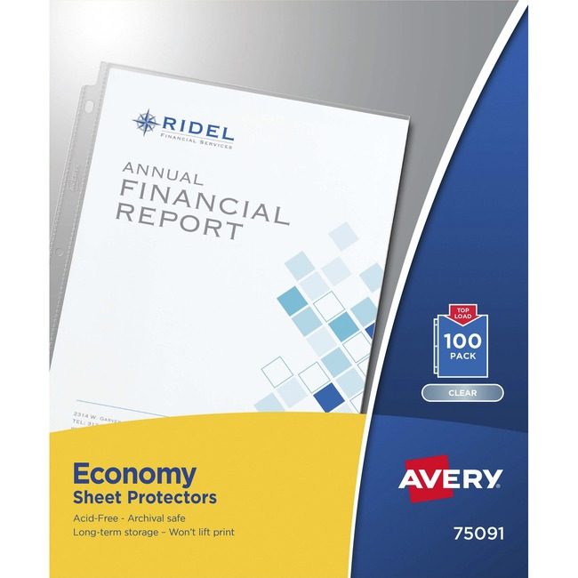 Avery Products Corporation Protector Sheet Nonstck Clear AVE75091