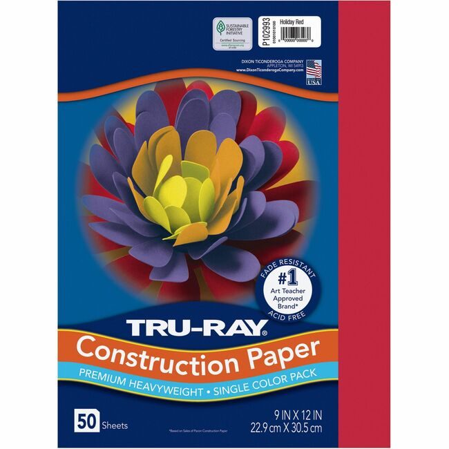 Pacon Corporation Paper Const 9X12 Hyrd 50SH PAC102993