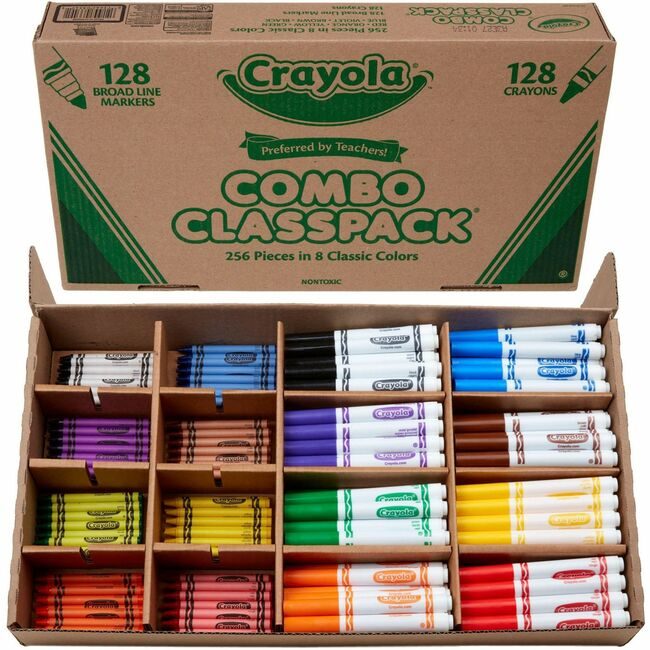 Crayola LLC Set Crayns/Markrs 256 Count Assorted CYO523349