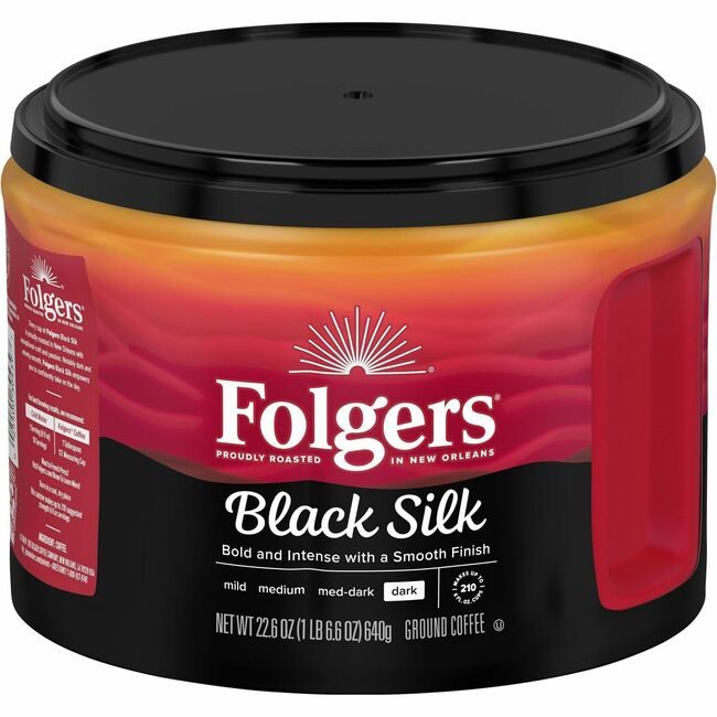 The J.M. Smucker Company Folgers Coffee Blacksilk Can 22.6OZ FOL30439