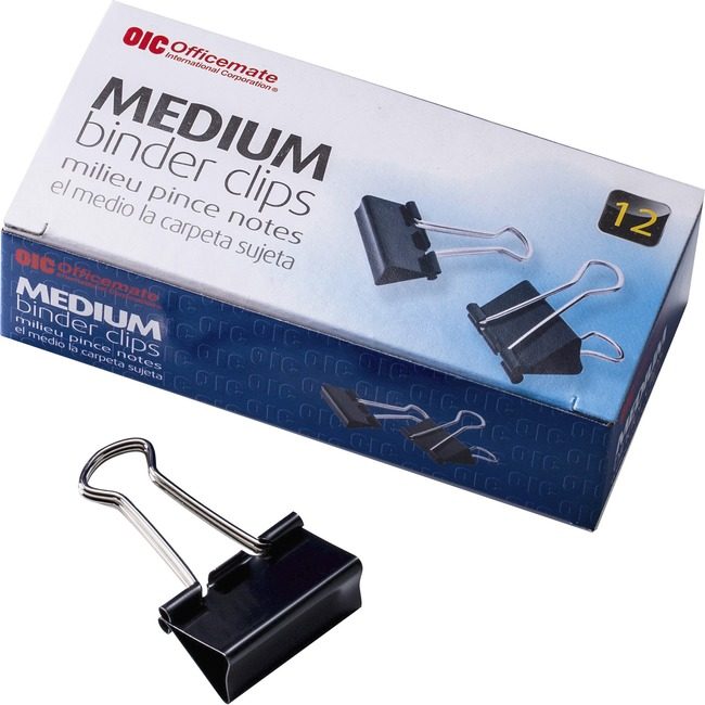 Officemate Clip Binder Medium 12PC OIC99050