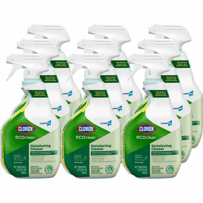 CloroxPro / Clorox The Clorox Company CloroxPro / Cleaner Dsnfct Ecocln Spry 32Z CLO60213CT