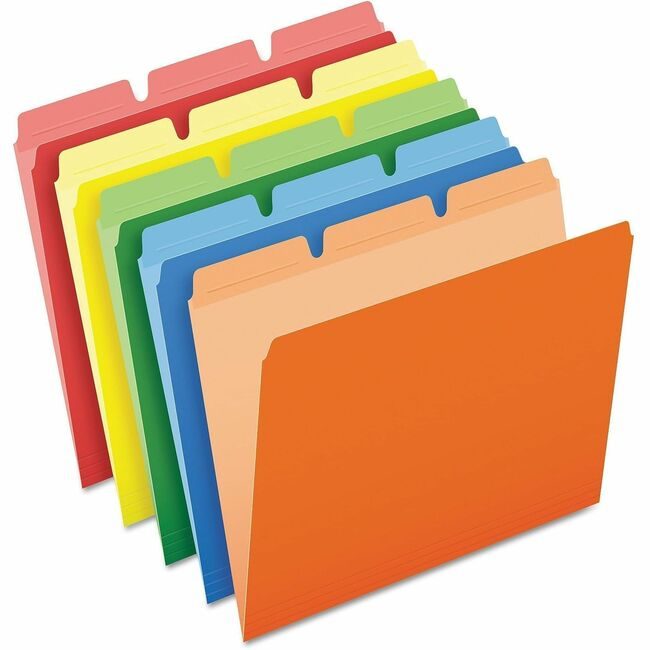 Pendaflex Folders Letter 1/3TAB Asstd PFX42338