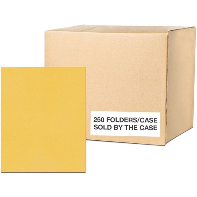 Roaring Spring Paper Products Folder 2PKT Embossed Gold ROA50121CS