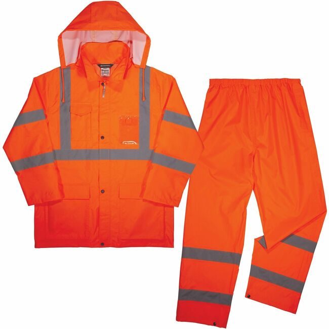 Ergodyne Suit Rain Ltwt Orange L EGO25334