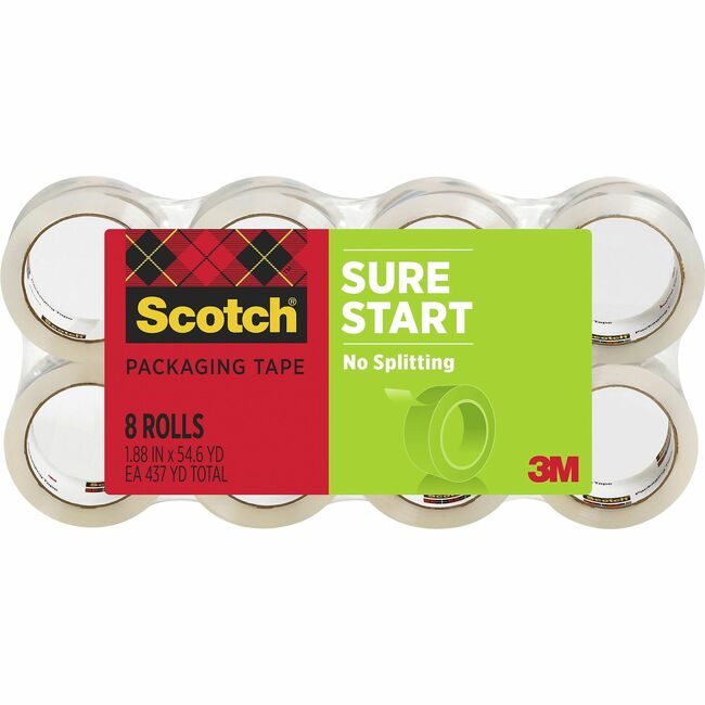 3M Company Tape Pkg Sure Start Clear 8 Pack MMM34508