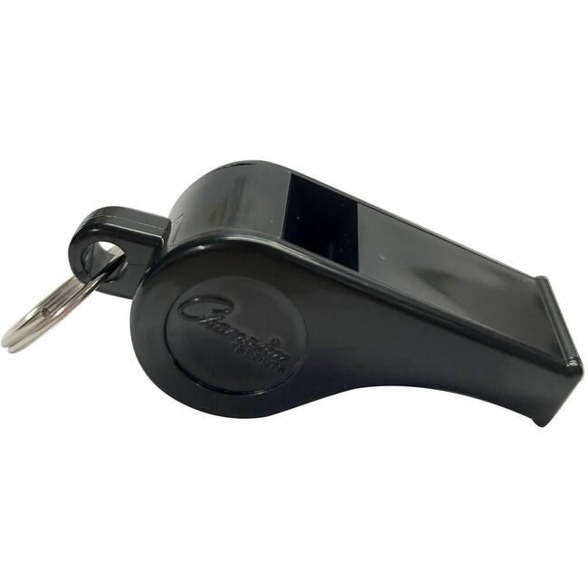 Champion Sports Whistle Plas No Cord Black 12P CSI601