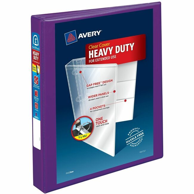 Avery Products Corporation Binder View Hd Ezd 1" Purple AVE79771