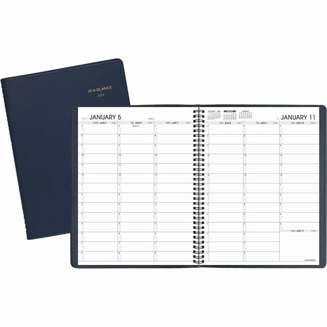 ACCO Brands AT-A-GLANCE Book Appt Weekly Leather Ny AAG70-950-20