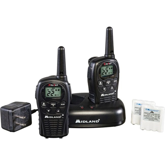 Midland Radio Radios 2WAY 24MILE 2 Pack Chgr MROLXT500VP3