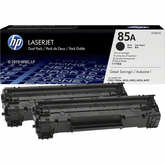 HP Inc. / Hewlett-Packard Crtdg LJ 85A Black 2 PK HEWCE285AD