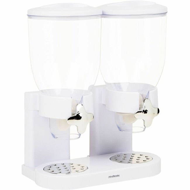 Mind Reader Products Dispenser Cereal White EMSCEREALD2WHT