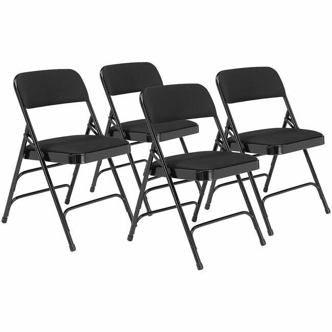 National Public Seating Chair Fold Padded Black NPS2310