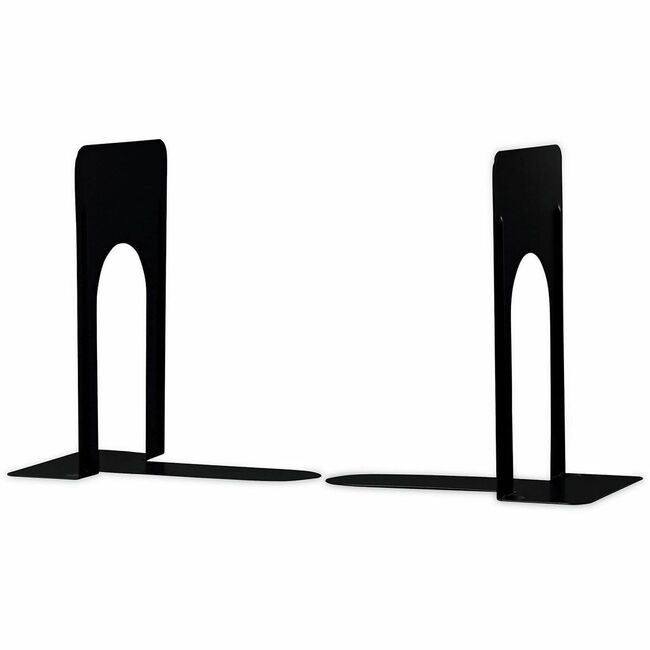 Universal Office Products Bookend Nonskid 9"H Black UNV54095