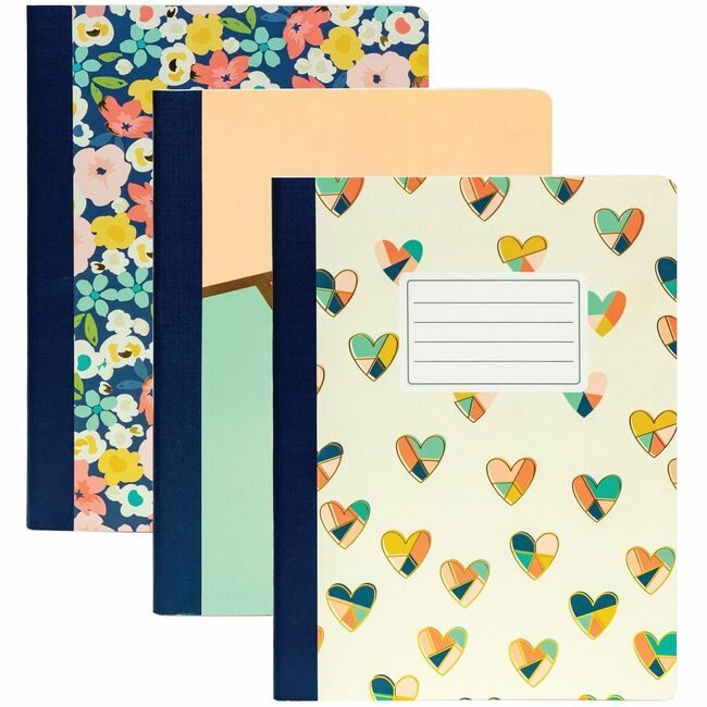 Pukka Pads Pad Compbk Assorted 3 Pack PKP9096CD