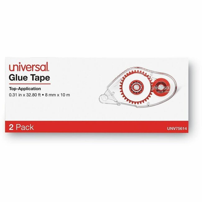 Universal Office Products Adhesive Glue Tape 2 Pack UNV75614