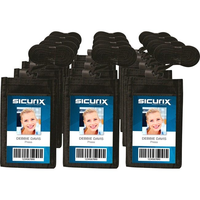 Baumgartens Pouch Neck Id Card Vert Black BAU55120BX