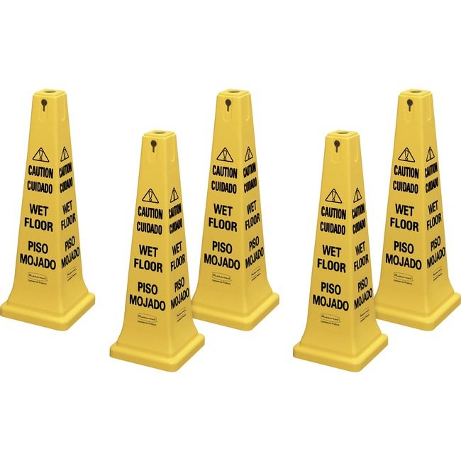 Rubbermaid Commercial Products Sign Caution 36" CONE Yw RCP627677CT