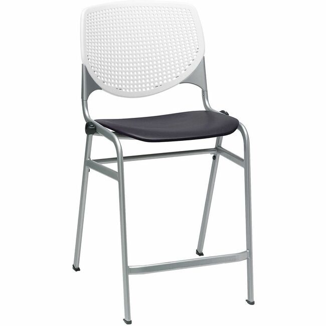 KFI Seating Stool Counter White Black KFICT230BKB8S10
