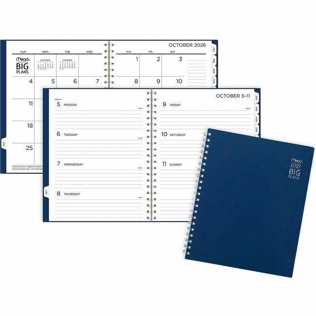 ACCO Brands AT-A-GLANCE Planner Big Plans Wm Large Nvy AAGCRW63020