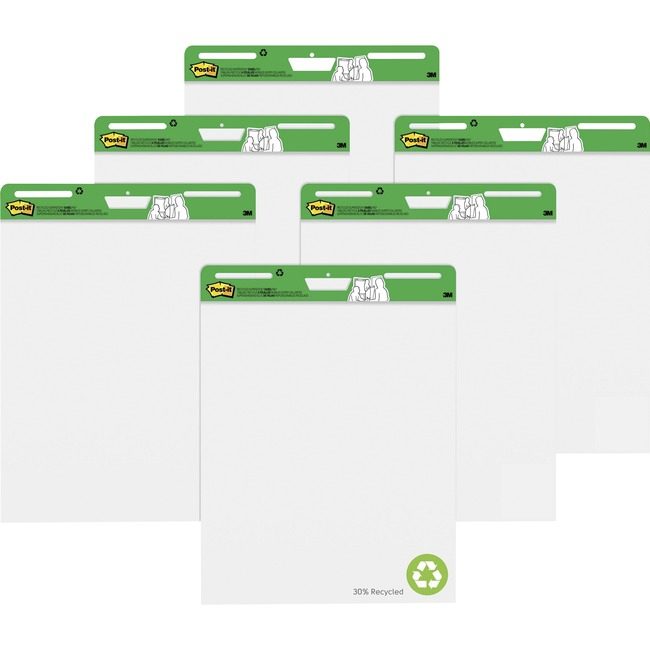 3M Company Pad Easel Plain We 6 Pack MMM559RP-VAD6