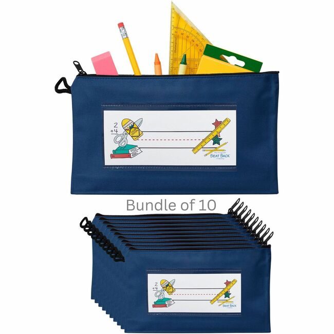 The Original Seat Sack Company Pouch Pencil 10 Pack Blue SSK00040BUNDLE