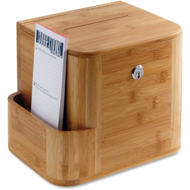 Safco Products Bamboo Suggestion Box SAF4237NA