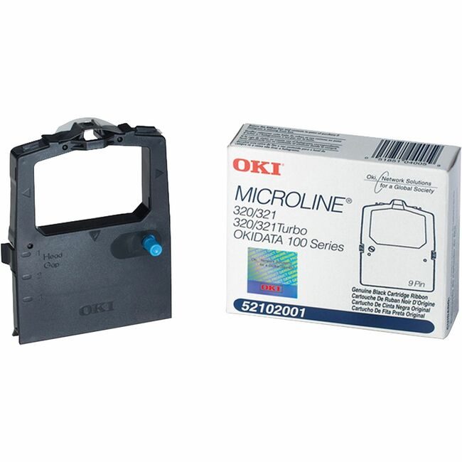 OKI Data Ribbon Prnt Nyl ML182 Black OKI52102001