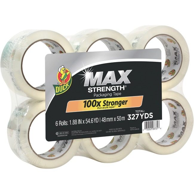 Shurtape Technologies Duck Brand Tape Packaging Max 55YD 6 Pack DUC241513