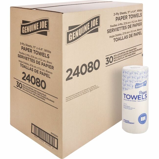 Genuine Joe Towel Roll Hshold 80SH We GJO24080