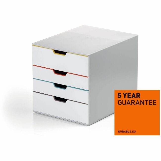 DURABLE Organizer Drwr Dsk 4 White DBL762427