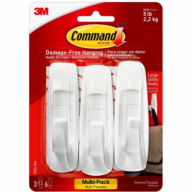 3M Company Hook Command Large We 3 Pack MMM170033ES
