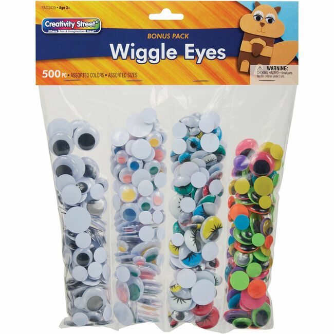 Pacon Corporation Set Wgl Eye 500PC Assorted PAC3435
