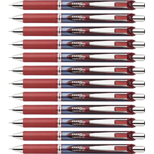 Pentel of America Pen Gel Rtx Needle 0.7MM Red PENBLN77BBX