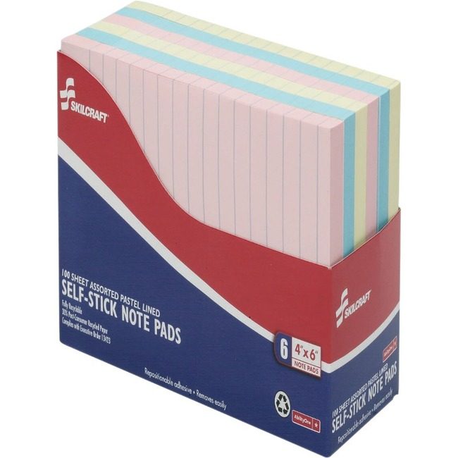 Varies / verify SKU SKU-LEVEL VERIFICATION REQUIRED Notepad Slfstk Ruld 4X6 6 Pack NSN4560684