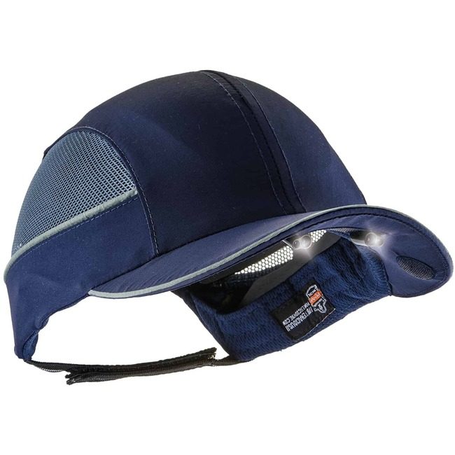 Ergodyne Bump Cap W/Led Short Navy EGO23373