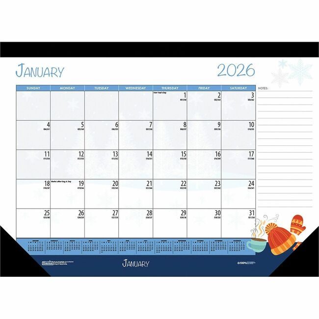 House of Doolittle Desk Pad Cy Season 18.5X.13 HOD1396