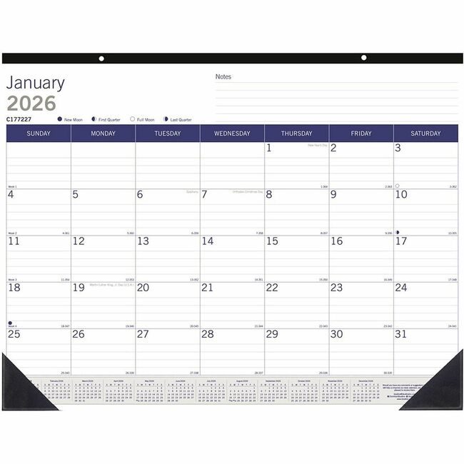 Dominion Blueline, Inc. Schneider Vizz Pad Desk Monthly REDC177227