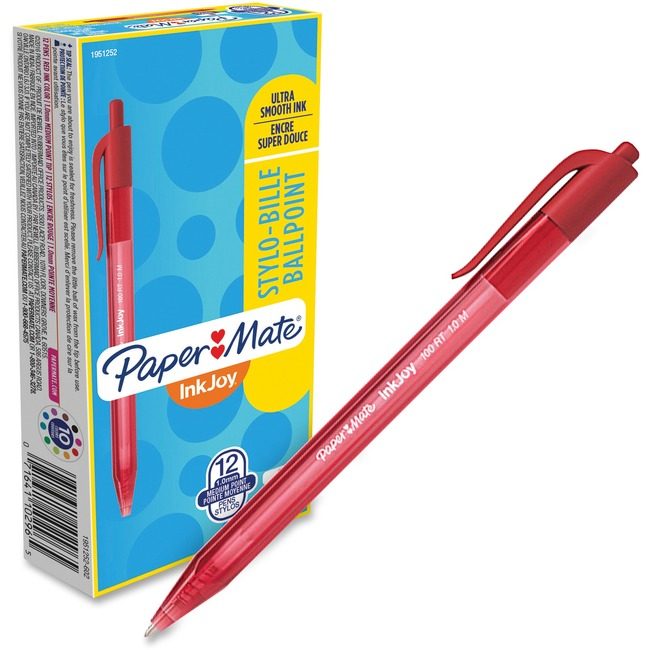 Newell Brands Paper Mate Pen Inkjoy 100RT 1.0MM Red PAP1951252