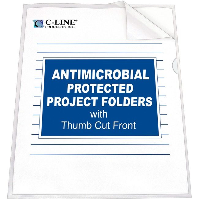 C-Line Products Folder Prjct Antimicr Clear CLI62137