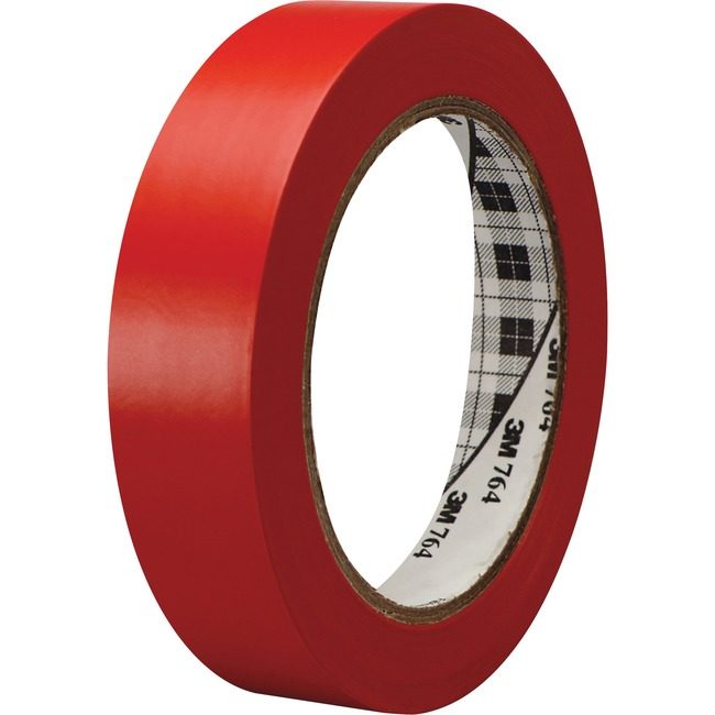 3M Company Tape Vinyl G-Purpose Red MMM764136RED