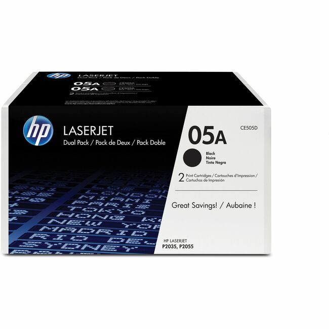 HP Inc. / Hewlett-Packard Crtdgs CE505A Black Dual Pk HEWCE505D