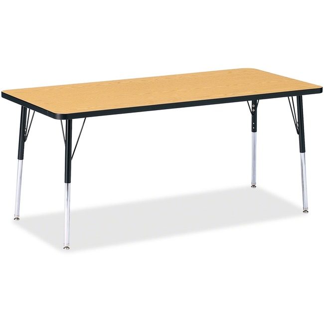 Jonti-Craft, Inc. Table Rectangle 30X72 Ok/Bk JNT6413JCA210